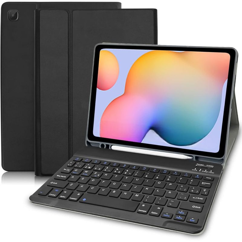 GENERICO - Funda con Teclado para Samsung Galaxy Tab S6 lite 10.4 / Negra 104