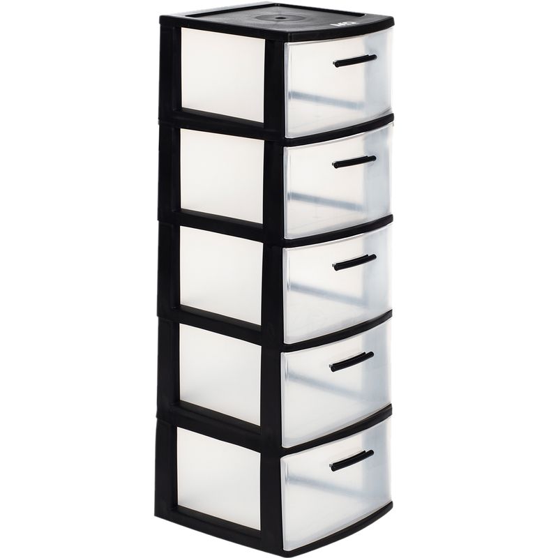 QRUBBER - Cajonero 5 Niveles Eclypse Negro MQ QRubber