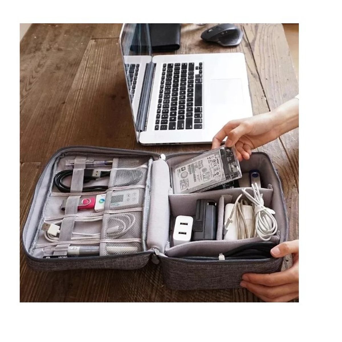 GENERICO - Estuche Organizador Cables Ordenador Bolso Organizador Viaje