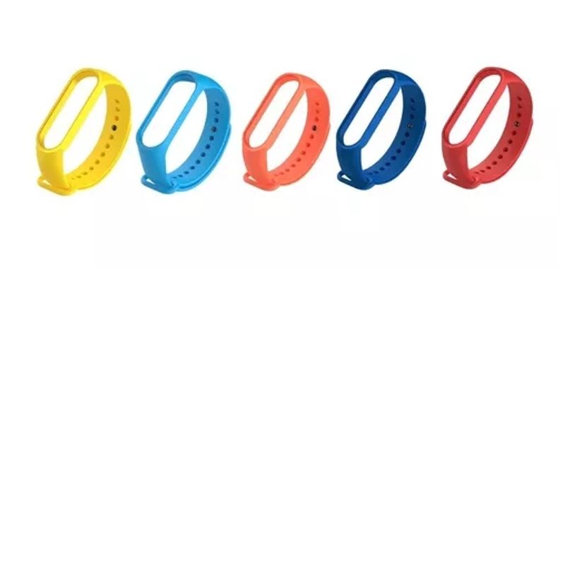 GENERICO - Pack 5 Correas De Recambio Varios Colores Xiaomi Mi Band 5/6