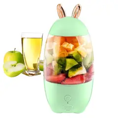 GENERICO - Mini Licuadora De Frutas Exprimidora Portátil 6cuchillas Usb Verde