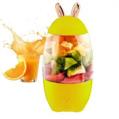 GENERICO - Mini Licuadora De Frutas Exprimidora Portátil 6cuchillas Usb Amarillo