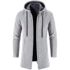 TIOZONEY - Gabardina para hombres - Blanco