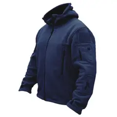 TIOZONEY - Abrigo de capucha térmica para hombres - Azul