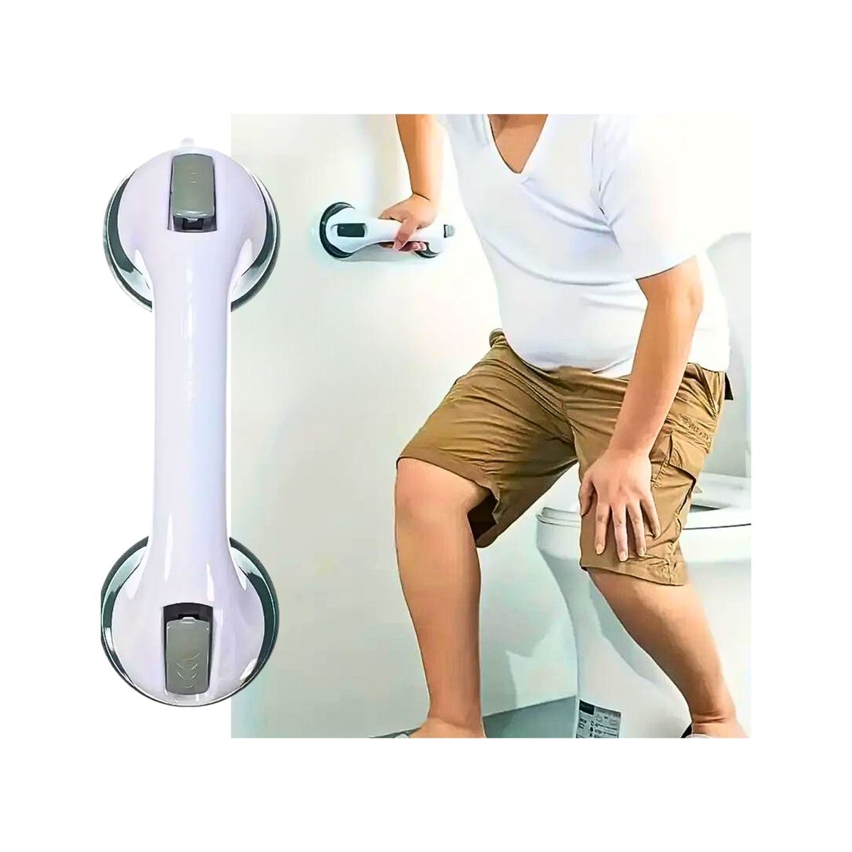 GENERICO - Barra De Pared Para Baño Soporte Apoyo Agarradera Sujetador