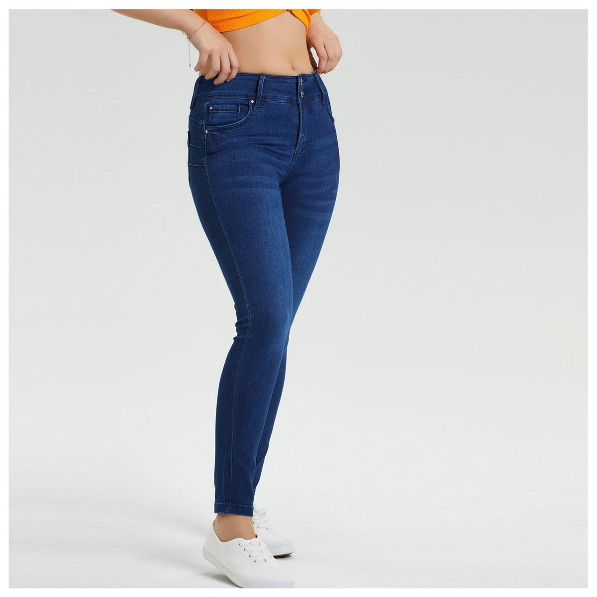 FASHION'S PARK - Jeans Skinny Kim Lavado Azul Oscuro Fashion's Park