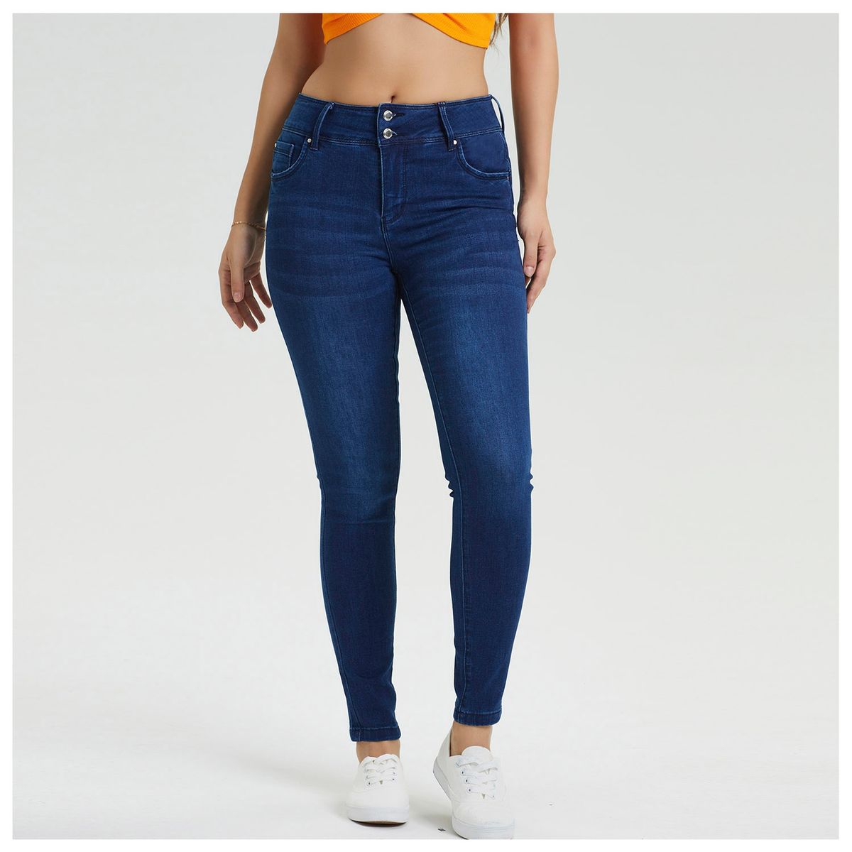 FASHION'S PARK - Jeans Skinny Kim Lavado Azul Oscuro Fashion's Park