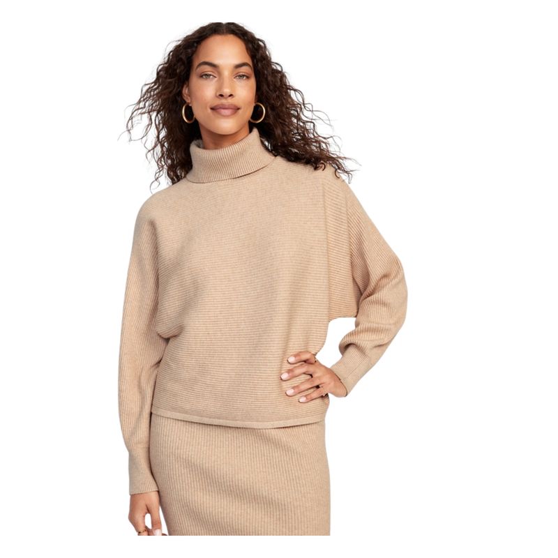 OLD NAVY - Chaleco Cuello Tortuga Beige OLD NAVY