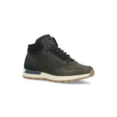 BULLBOXER - Zapatillas Caña Alta Cuero Y Textil Dudley-6-05 Verde
