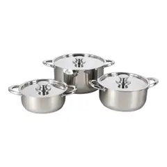 WENS - Bateria De Cocina 420-6Ss Cacerolas 18 - 20 Y 24 Cms 15 2 Y 5 L