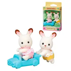 SYLVANIAN FAMILIES - GEMELOS CONEJO CHOCOLATE