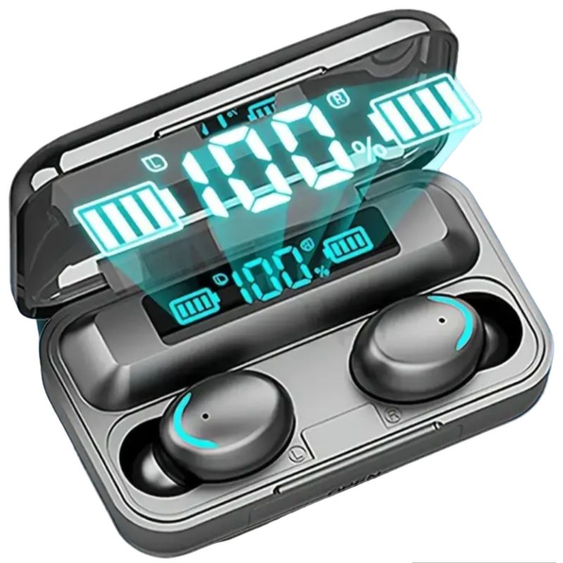 UNIVERSAL - Audífonos F9-5 Negro + Banco Batería 2.000mah