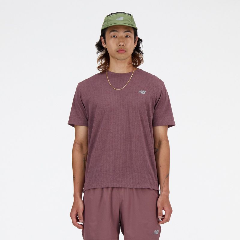 NEW BALANCE - Polera Hombre Running New Balance MT41253LRC Lila