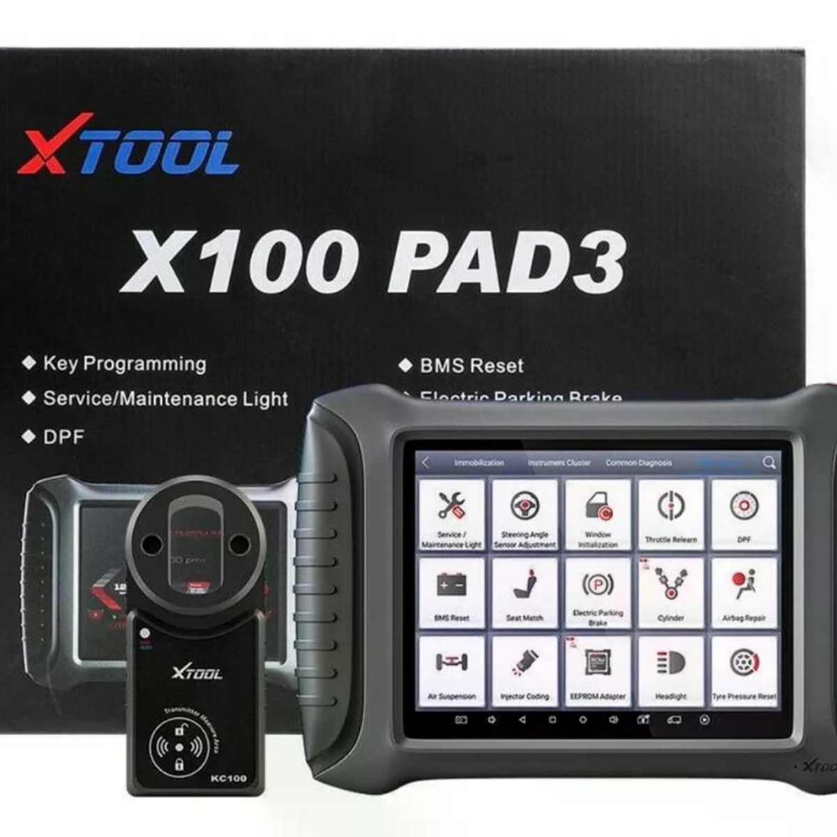 GENERICO - Scanner Automotriz Xtool X100 Pad 3 Llaves Kc100 Y Eeprom Ad