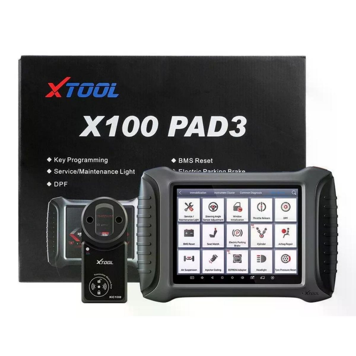 GENERICO - Scanner Automotriz Xtool X100 Pad 3 Llaves Kc100 Y Eeprom Ad