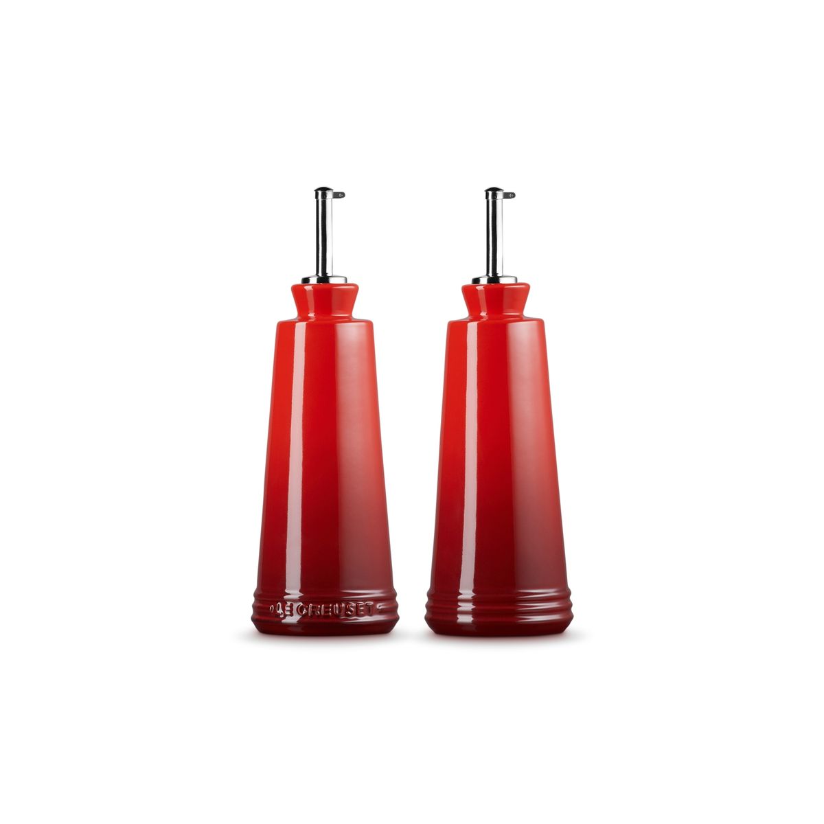 LE CREUSET - Le Creuset Set Aceite-Vinagre Signature Cereza Cerámica