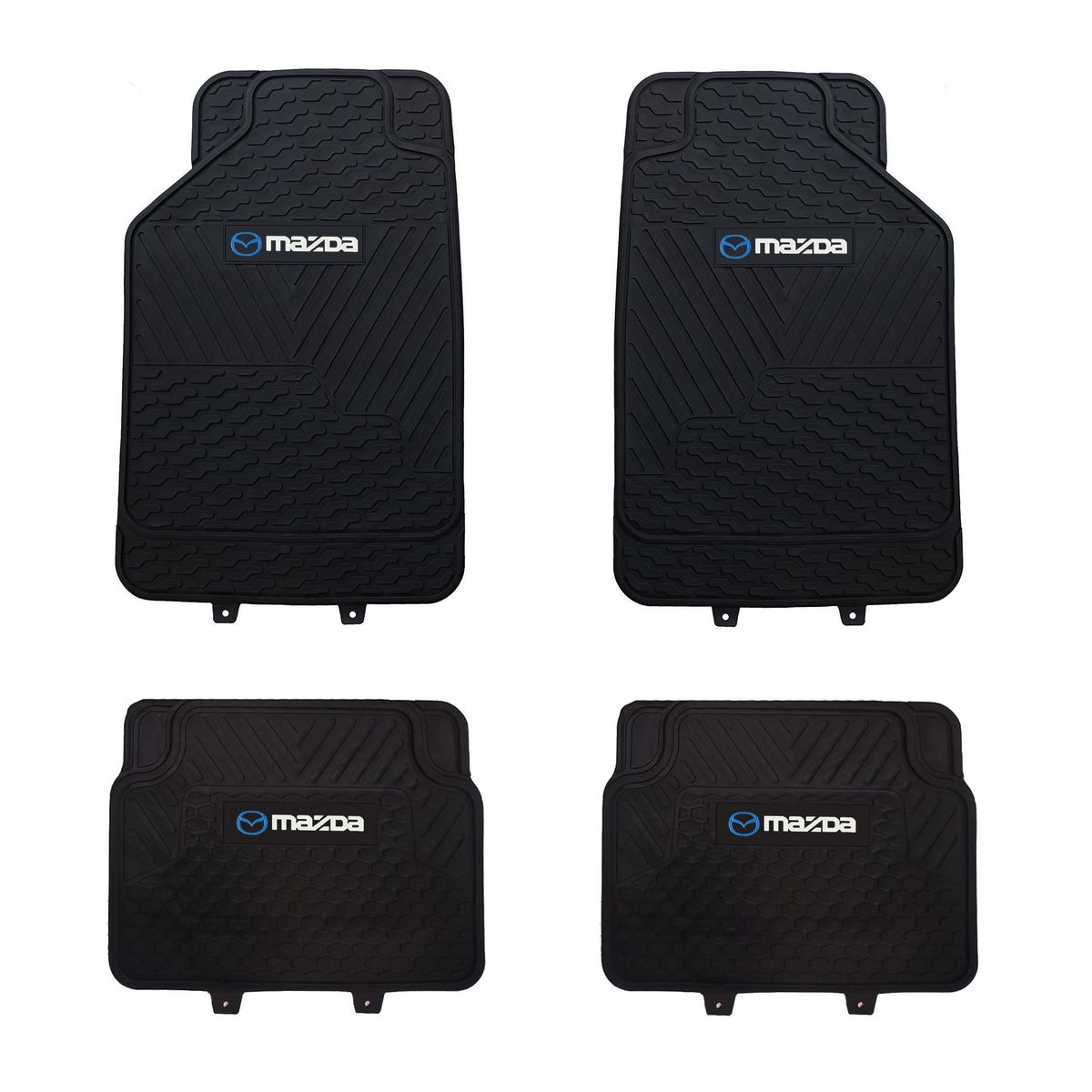 GENERICO - Pisos De Goma Mazda Para Vehículos 4 Piezas