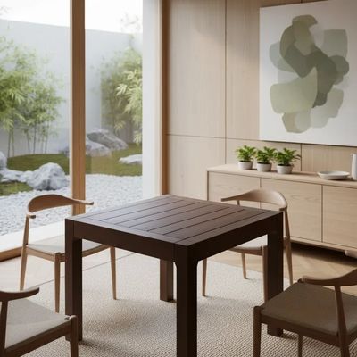 Imagen 2 del producto Mesa Cuadrada Modelo Roble 80 cm x 80 cm Para Comedor Oficina O Cocina Marca