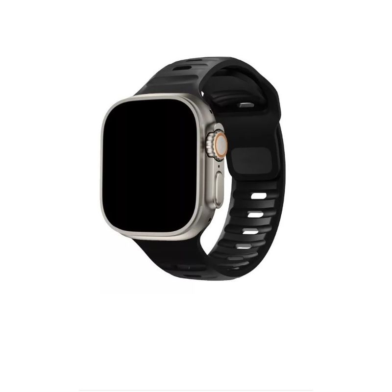 GENERICO - Pulsera Silicona Sport Compatible Con Apple Watch Ultra 49mm Negro