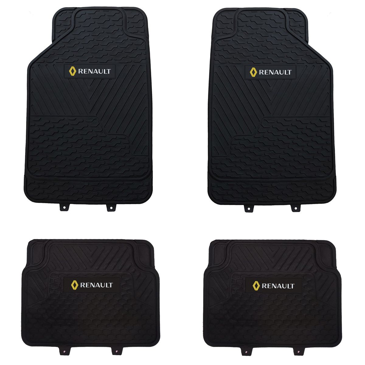 GENERICO - Pisos De Goma Renault Para Vehículos 4 Piezas