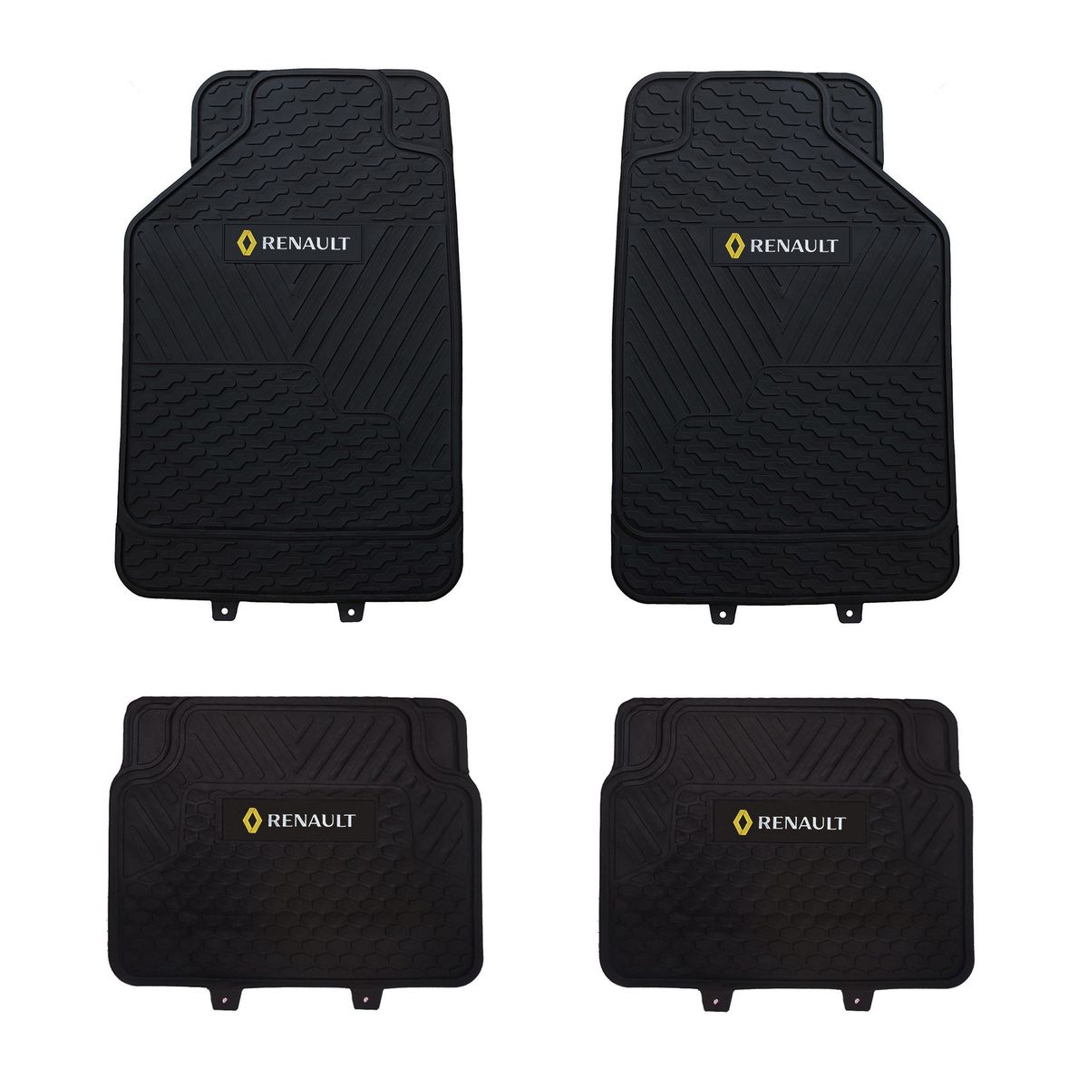 GENERICO - Pisos De Goma Renault Para Vehículos 4 Piezas