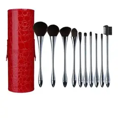 GENERICO - Brochas Profesionales Con Cerdas Suaves En Estuche Elegante