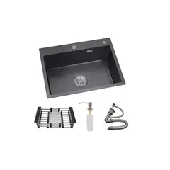 GENERICO - Lavaplatos Sobre Cubierta 55x45 Rejilla Dispensador