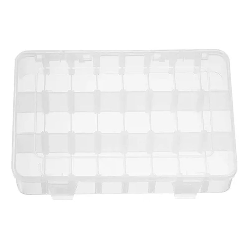 ESHOPANGIE - Organizador De Plástico Transparente Con 24 Compartimientos
