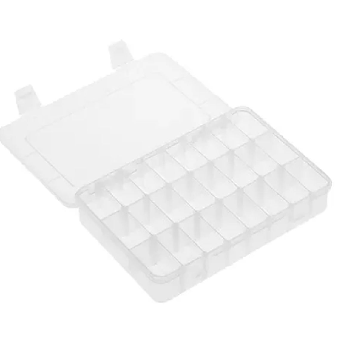 ESHOPANGIE - Organizador De Plástico Transparente Con 24 Compartimientos