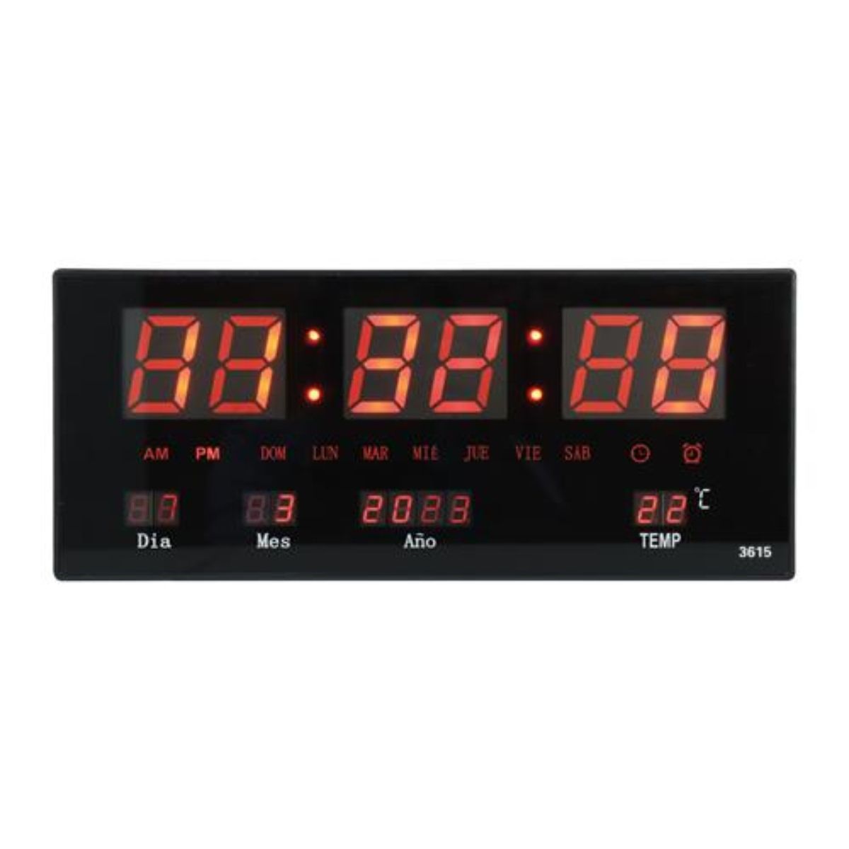 OEM - Reloj Digital De Pared Con FechaTemperatura