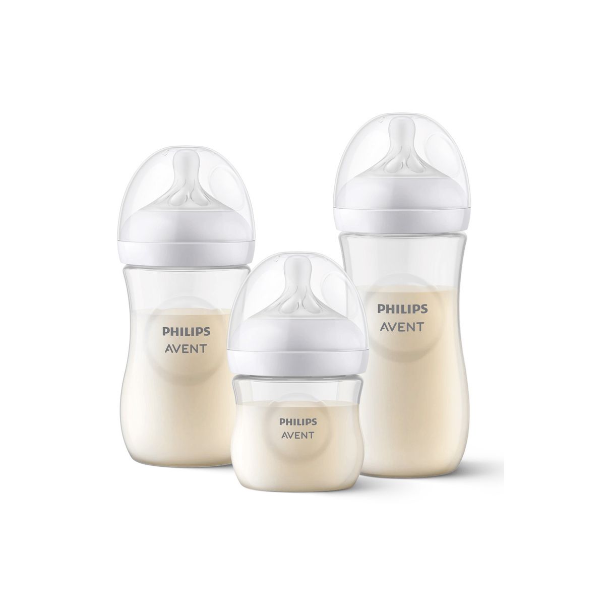 AVENT - Set 3 Mamaderas Avent Natural SCD838/27 125+260+330ml