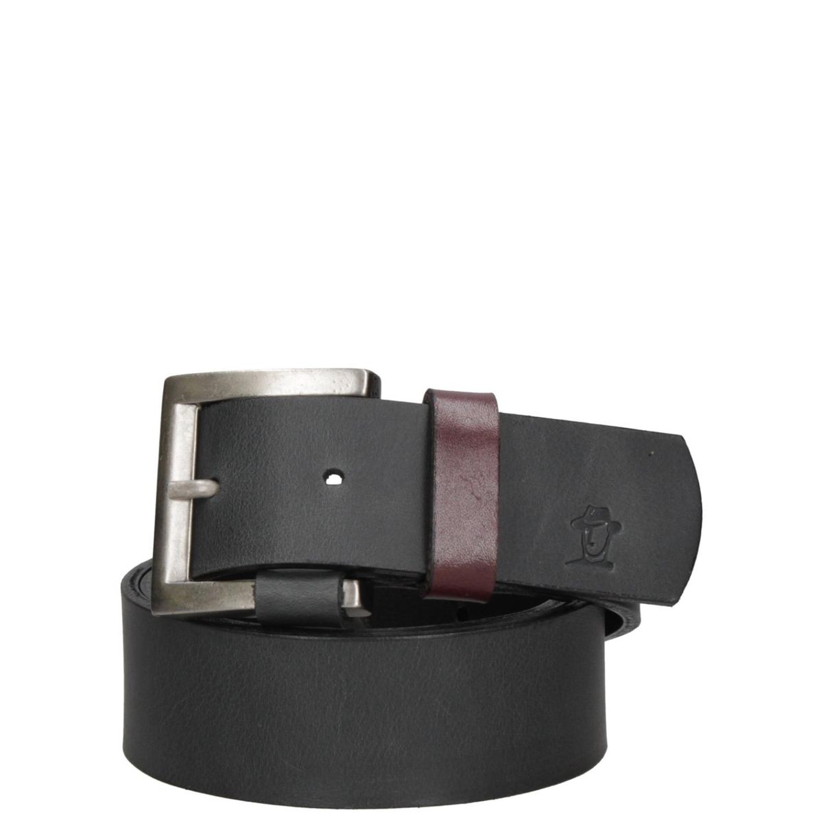 PANAMA JACK - Cinturón Cuero Hombre Gris Panama Jack