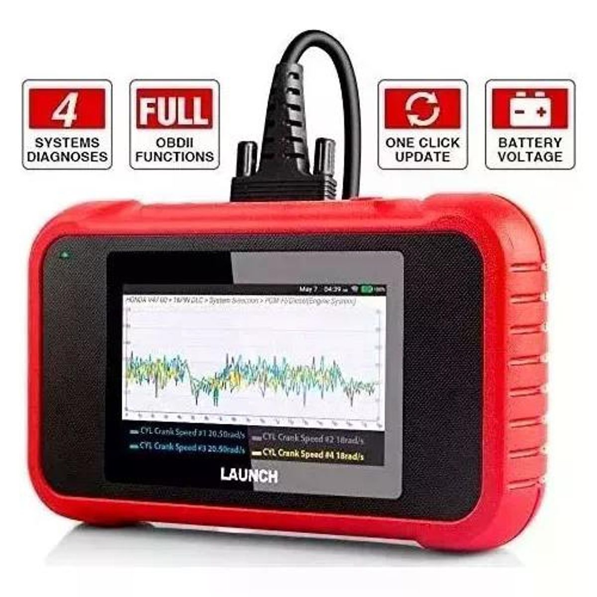 LAUNCH - Scanner Automotriz Launch Crp 123e Profesional Abs Srs