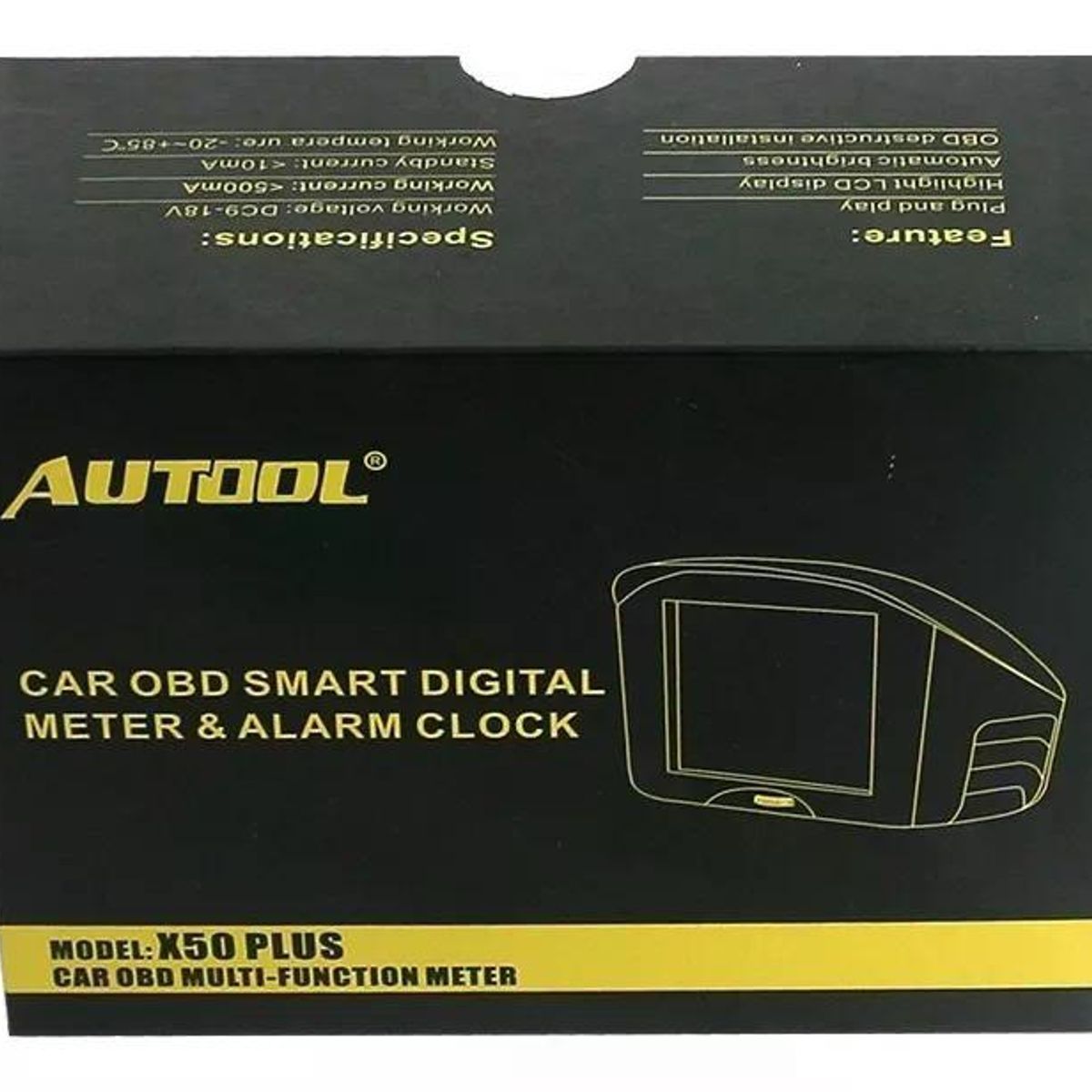 GENERICO - Scanner Automotriz Autool X50 Plus Obd2 12v Velocidad Tem