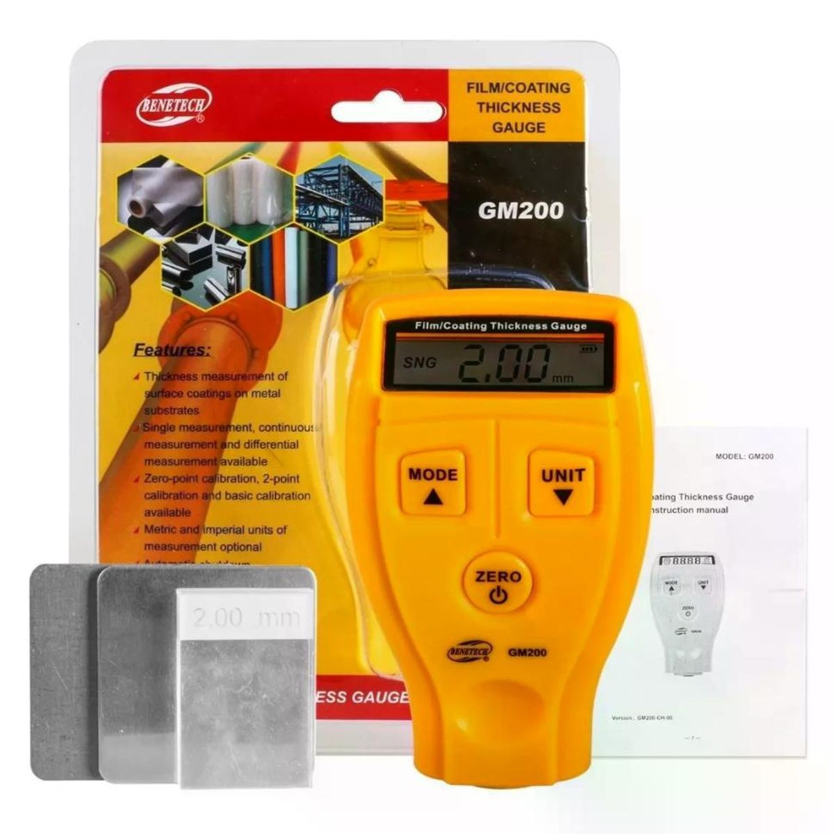 GENERICO - Medidor Tester De Espesor De Pintura Automotriz