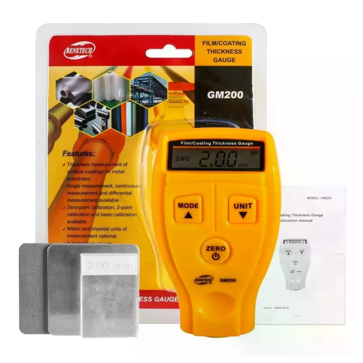 GENERICO - Medidor Tester De Espesor De Pintura Automotriz