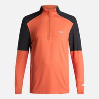 Poleron Hombre Puerto Trucco 14 Zip Naranjo Oscuro