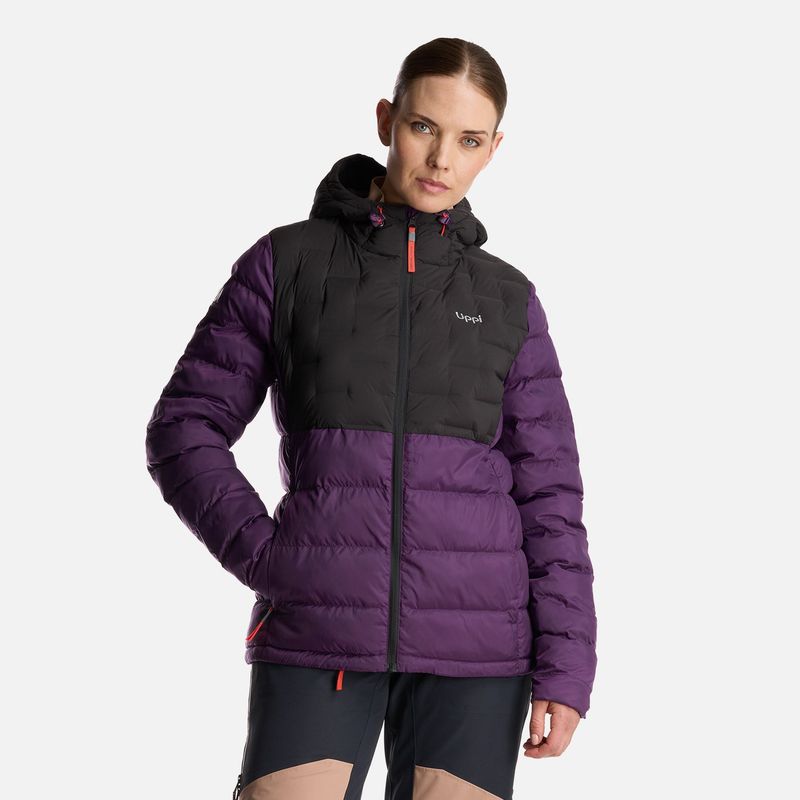 LIPPI - Chaqueta Mujer Bazpur EVO Down Hoody Jacket Morado Lippi