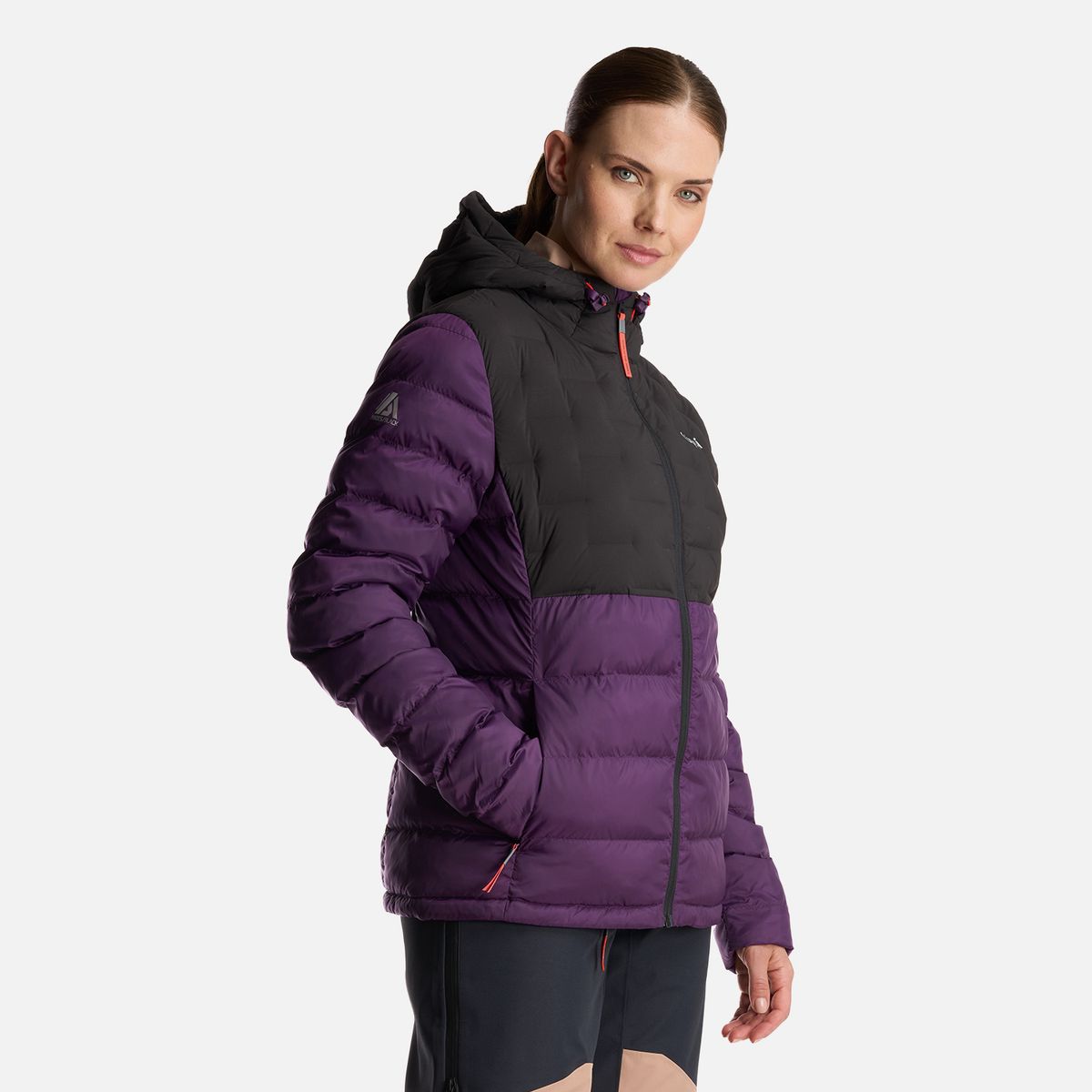 LIPPI - Chaqueta Mujer Bazpur EVO Down Hoody Jacket Morado Lippi