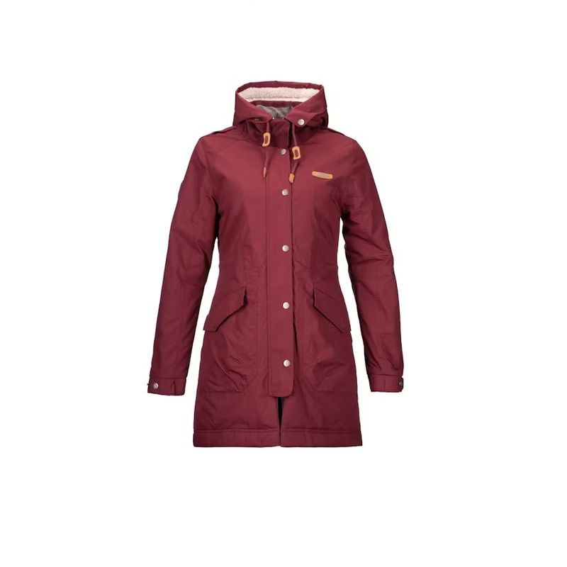 LIPPI - Chaqueta Mujer Peumo Canvas Hoody Jacket Vino Lippi