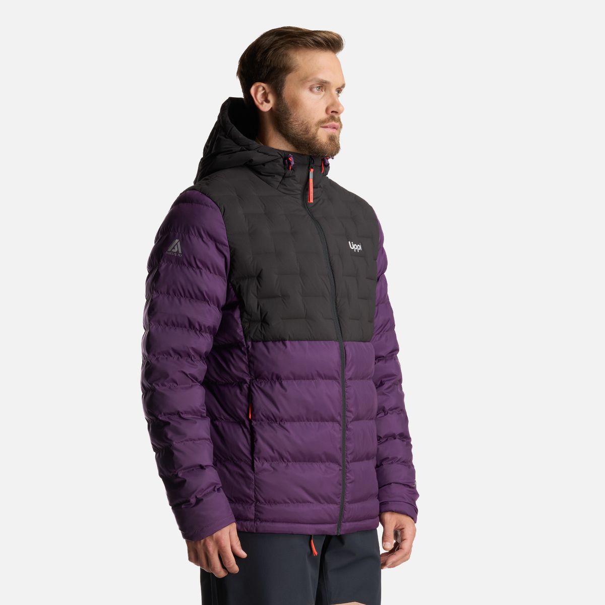 LIPPI - Chaqueta Hombre Bazpur EVO Down Hoody Jacket Morado Lippi