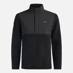 LIPPI - Chaqueta Hombre Glaciar Sherpa-Pro 1/4 Zip Jacket Negro