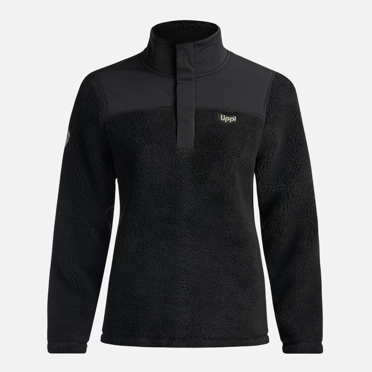 LIPPI - Chaqueta Mujer Glaciar Sherpa Pro 14 Zip Jacket Negro Lippi