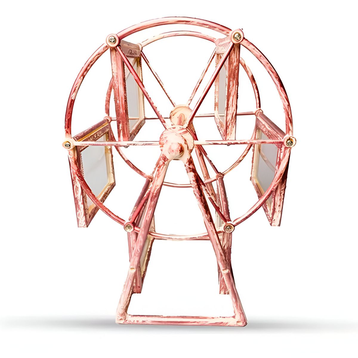 GENERICO - Porta Retratos Marco Giratorio 12 Fotos Rueda De Fortuna