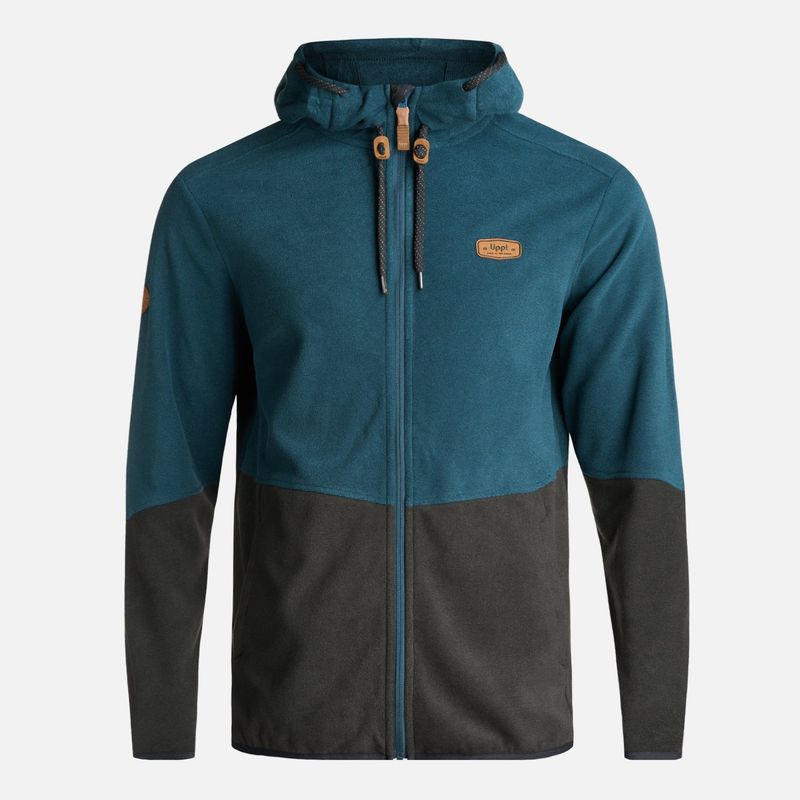 LIPPI - Poleron Hombre Stripes Nano-F Full Zip Hoody Petroleo Lippi