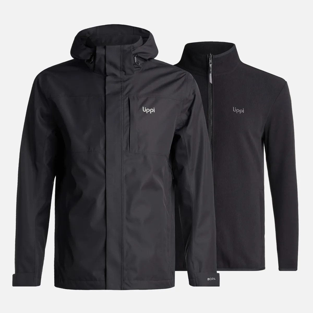LIPPI - Chaqueta Hombre Tres Cruces Fusion-3 Hoody Jacket Negro Lippi