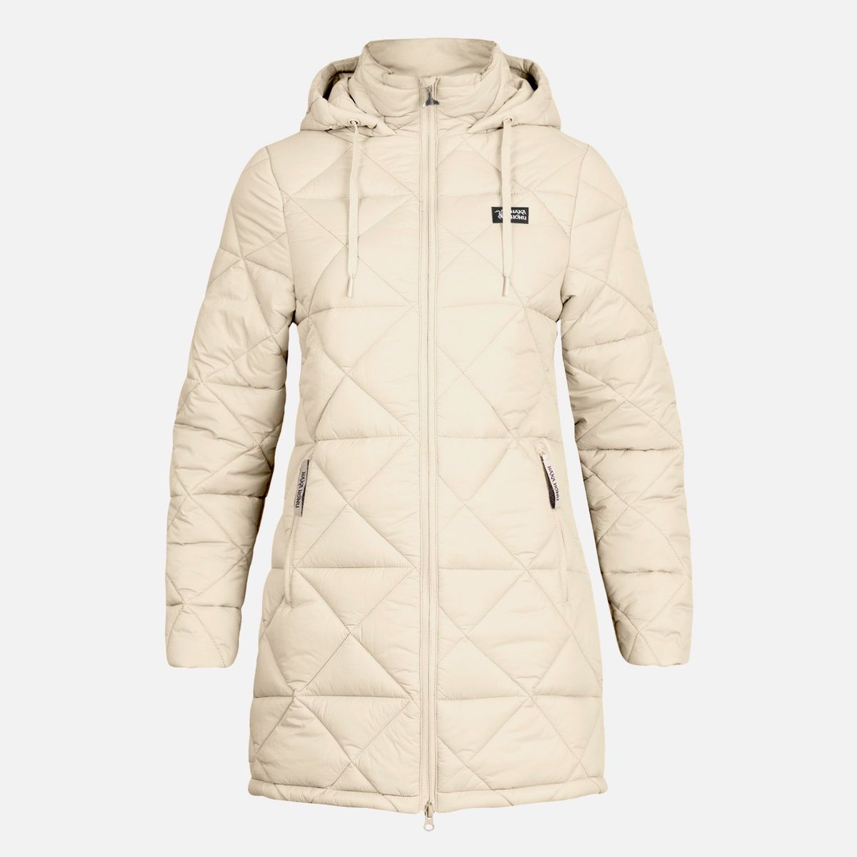 HAKA HONU - Chaqueta Mujer Pala Negra Beige Haka Honu