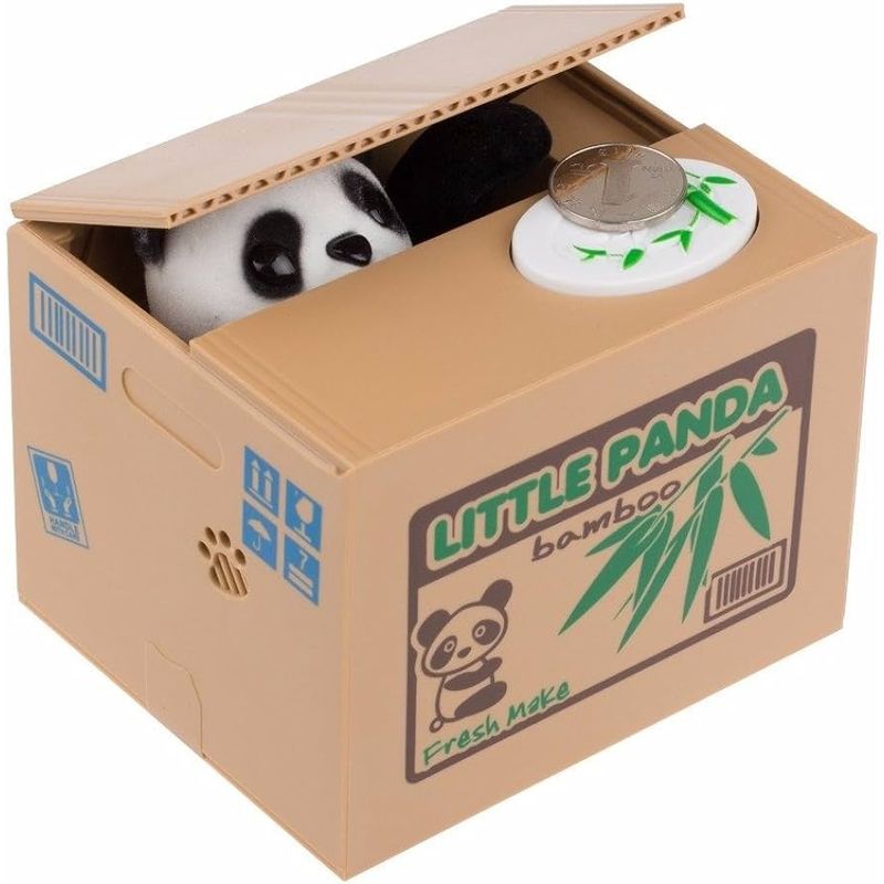 GENERICO - Alcancia Panda Roba Monedas