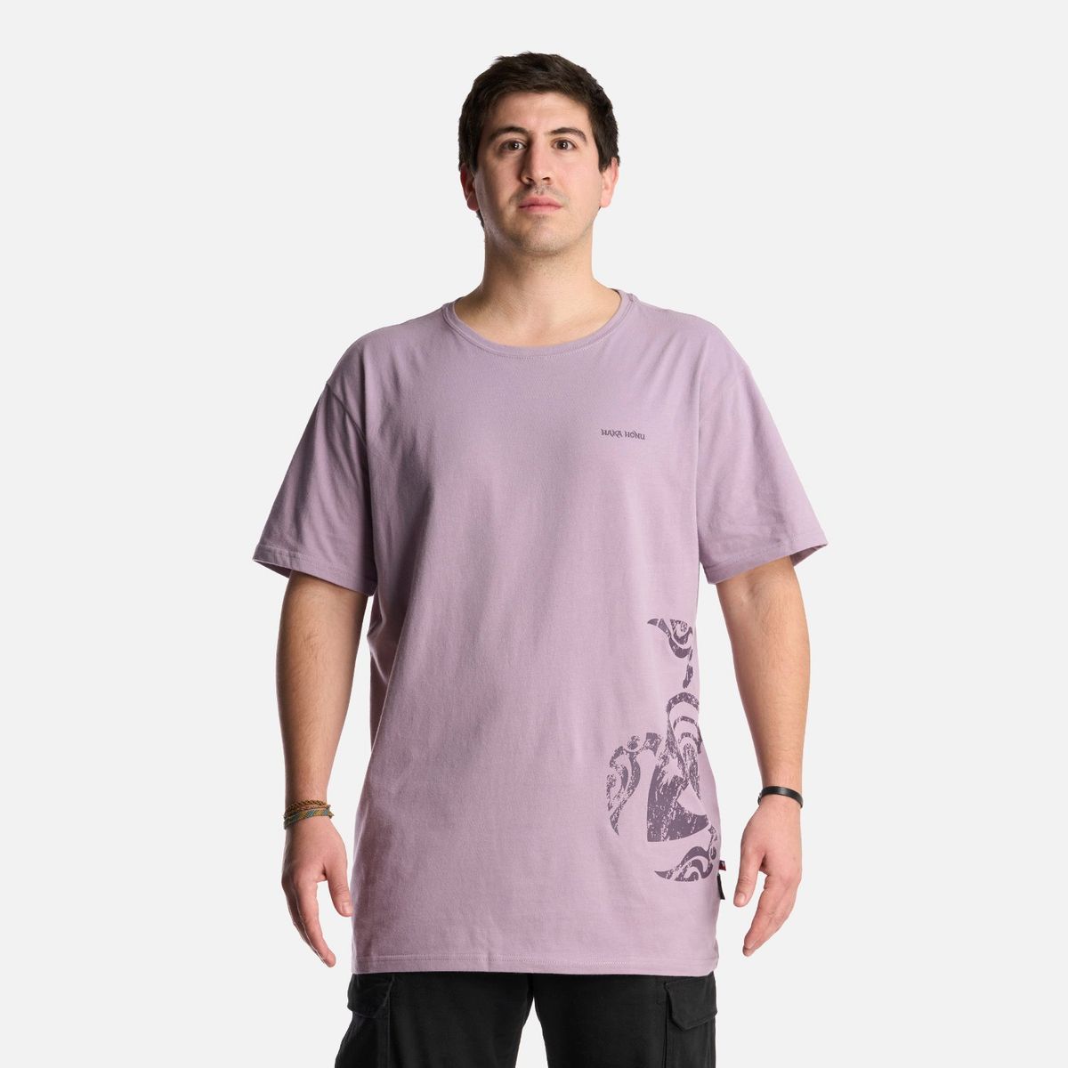 HAKA HONU - Polera Hombre Haka Lila Haka Honu