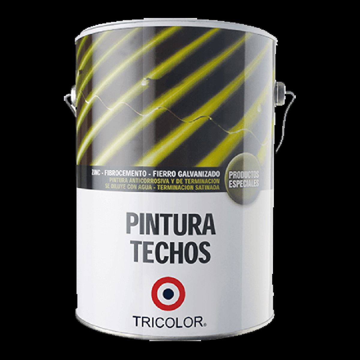 TRICOLOR - Pintura para techo al agua negro Tricolor Mimbral